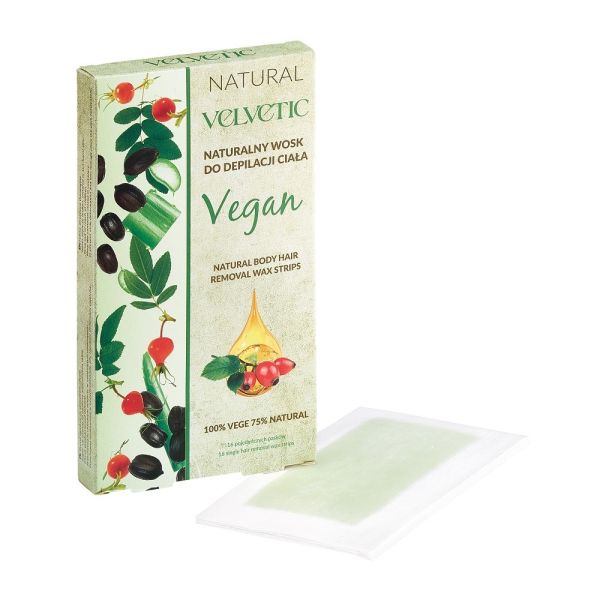 Velvetic velvetic vegan naturalny wosk do depilacji ciała 16szt.