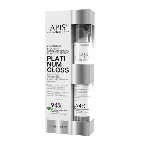 Apis platinum gloss rewitalizujący krem pod oczy z platyną i bioaktywnymi peptydami 10ml