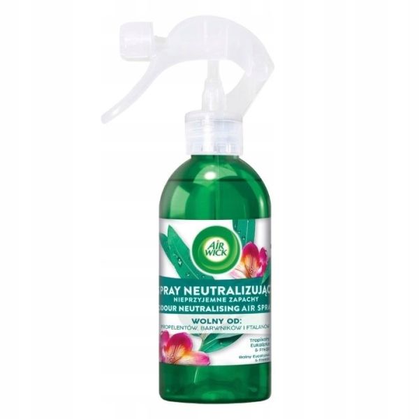 Air wick spray neutralizujący nieprzyjemne zapachy tropikalny eukaliptus & frezja 237ml