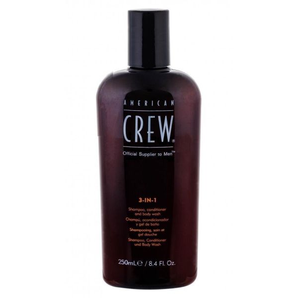 American crew 3in1 shampoo conditioner and body wash szampon odżywka i żel do kąpieli 250ml