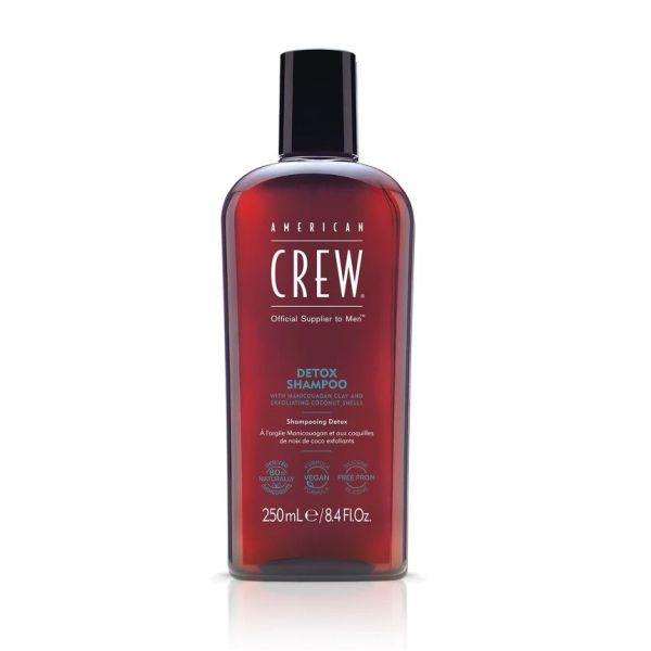 American crew detox shampoo szampon peelingujący z drobinkami kokosa 250 ml