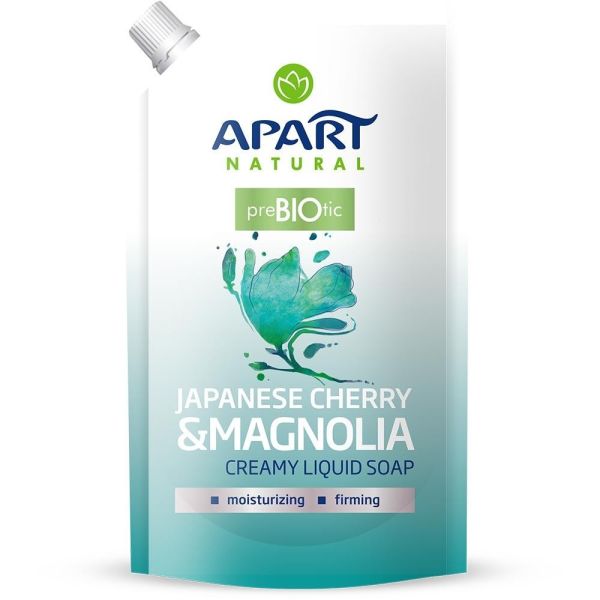 Apart natural prebiotic refill kremowe mydło w płynie japanese cherry & magnolia 400ml