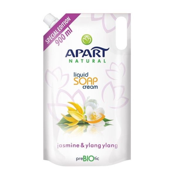 Apart natural prebiotic refill kremowe mydło w płynie jasmine & ylang ylang 900ml