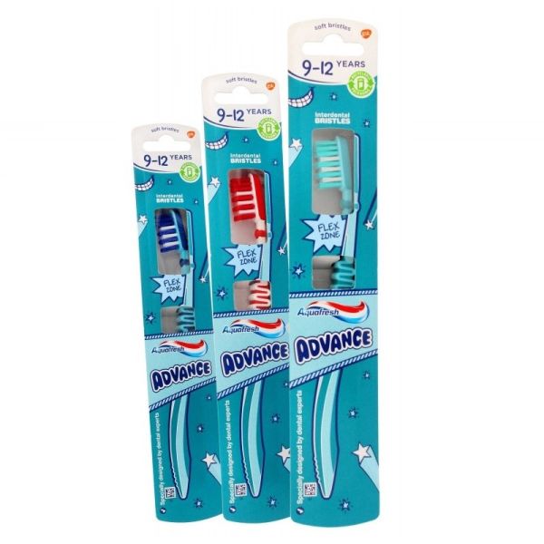 Aquafresh advance szczoteczka do zębów dla dzieci 9-12 lat 1szt.