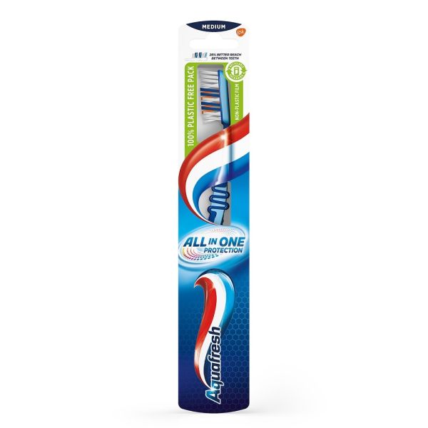 Aquafresh all in one protection szczoteczka do zębów medium