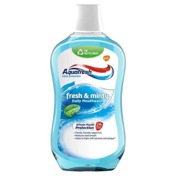 Aquafresh fresh & minty płyn do płukania jamy ustnej 500ml