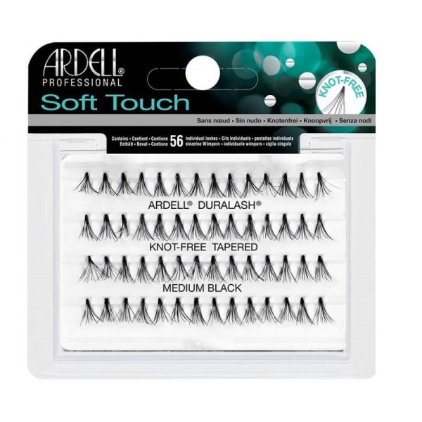 Ardell soft touch knot-free kępki rzęs medium black 56szt.