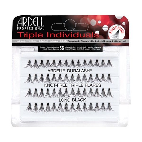 Ardell triple individuals zestaw 56 kępek rzęs long black