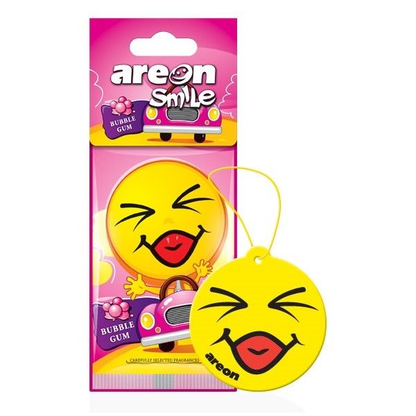 Areon smile dry odświeżacz do samochodu bubble gum