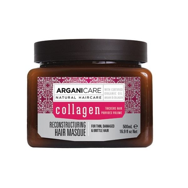 Arganicare collagen naprawcza maska do cienkich i zniszczonych włosów 500ml
