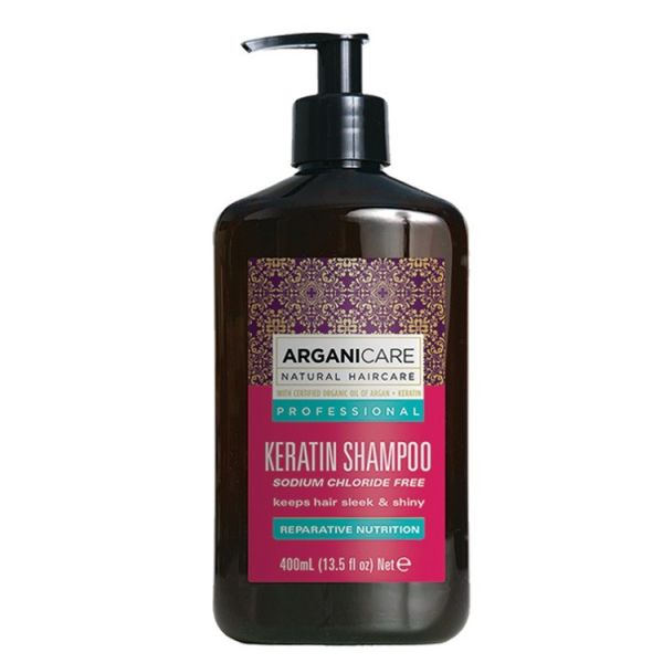 Arganicare keratin szampon do włosów z keratyną 400ml