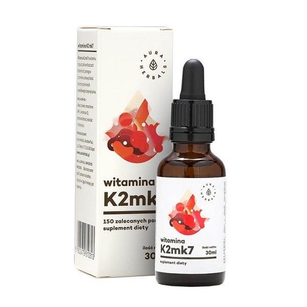 Aura herbals witamina k2mk7 suplement diety 30ml