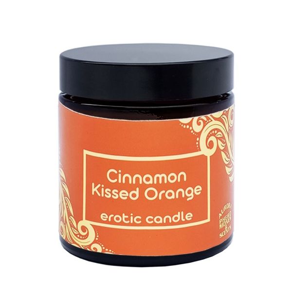Aurora erotic candle erotyczna świeca zapachowa cinnamon kissed orange