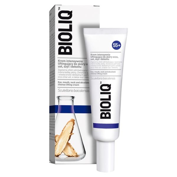 Bioliq 55+ krem intensywnie liftingujący do skóry oczu ust szyi i dekoltu 30ml