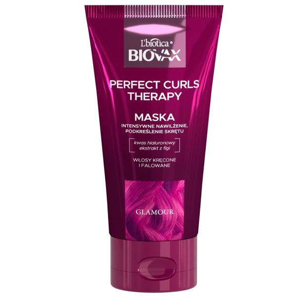 Biovax glamour perfect curls therapy intensywnie nawilżająca maska do włosów kręconych i falowanych 150ml