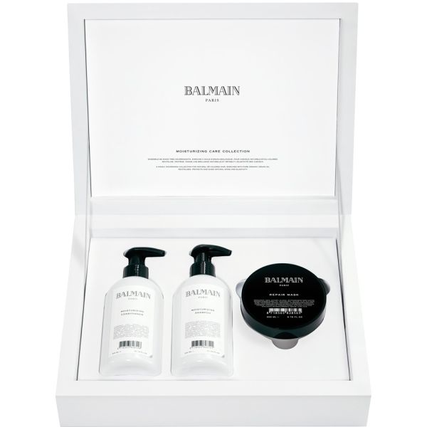 Balmain moisturizing care set zestaw moisturizing shampoo 300ml + moisturizing conditioner 300ml + repair mask 200ml