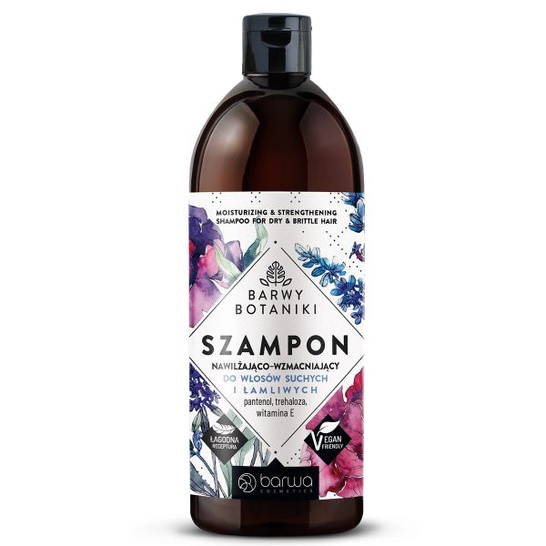 Barwa barwy botaniki szampon nawilżająco-wzmacniający do włosów suchych i łamliwych 480ml
