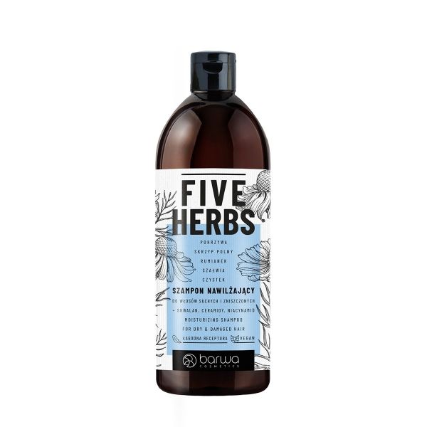 Barwa five herbs szampon nawilżający 480ml