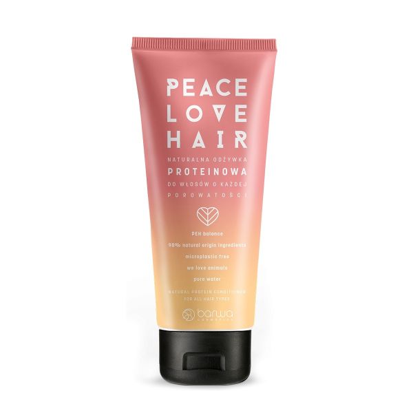 Barwa peace love hair naturalna odżywka proteinowa do włosów o każdej porowatości 180ml