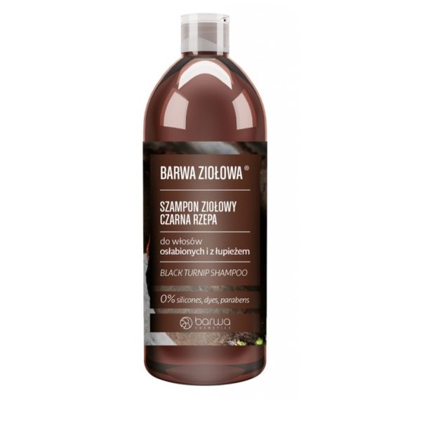 Barwa szampon ziołowy do włosów osłabionych i z łupieżem czarna rzepa 480ml
