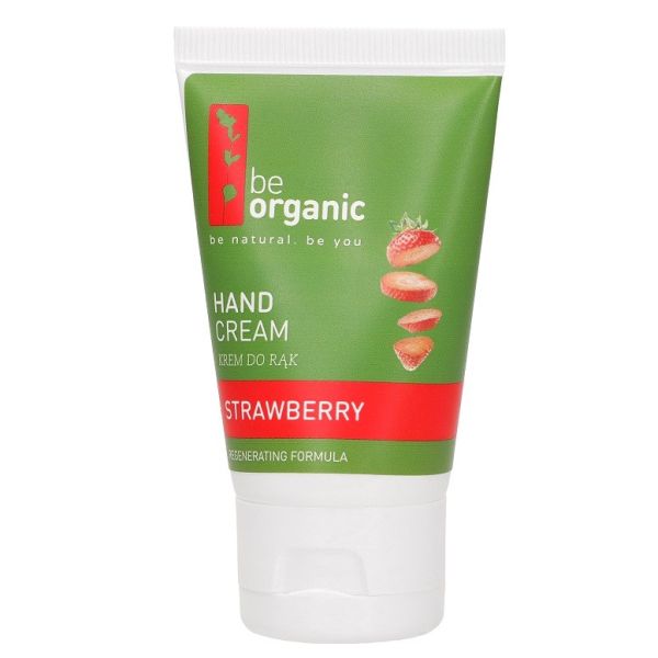 Be organic hand cream krem do rąk truskawka 40ml