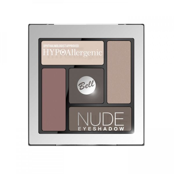 Bell hypoallergenic nude eyeshadow hypoalergiczne satynowo-kremowe cienie do powiek 01 5g