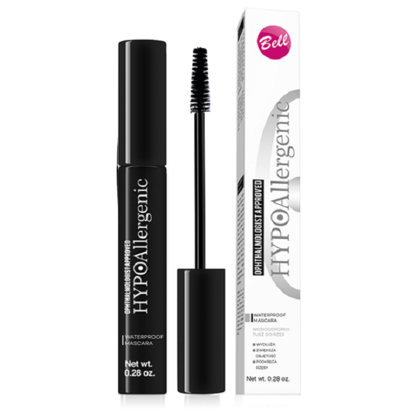 Bell hypoallergenic waterproof mascara hypoalergiczny tusz do rzęs 01 black 8g