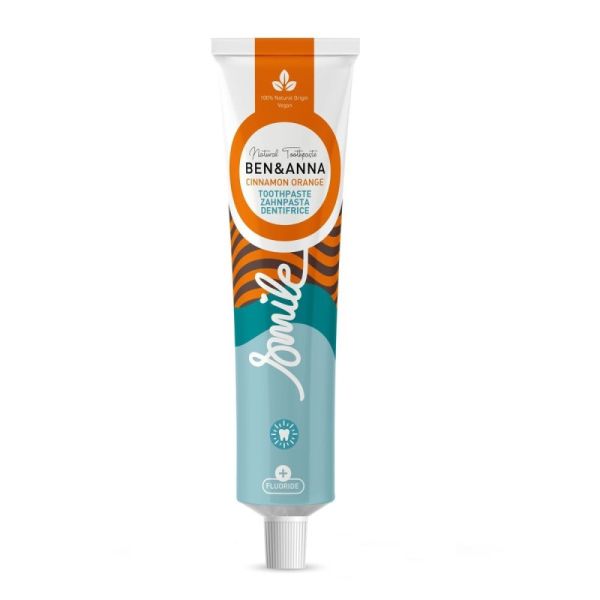 Ben&anna natural toothpaste naturalna pasta do zębów z fluorem pomarańcza z cynamonem 75ml
