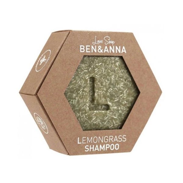 Ben&anna shampoo szampon do włosów w kostce lemongrass 60g