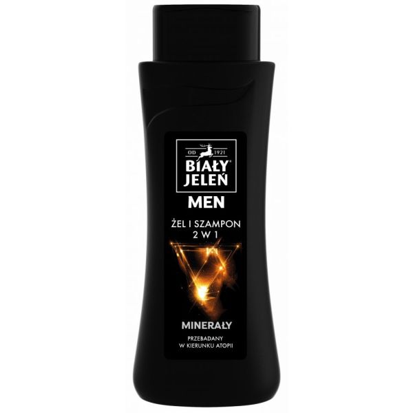 Biały jeleń for men hipoalergiczny żel & szampon 2w1 z minerałami 300ml