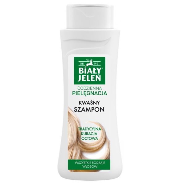 Biały jeleń kwaśny szampon do włosów 300ml