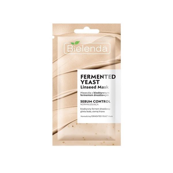 Bielenda fermented yeast linseed mask normalizująca maseczka z bioaktywnym fermentem drożdżowym 8g