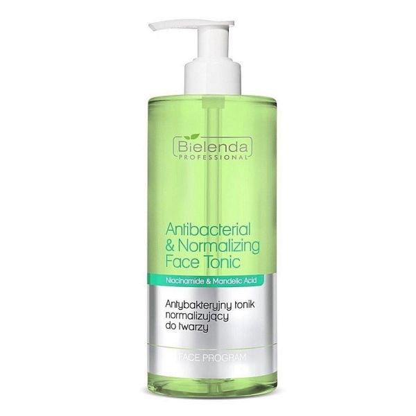 Bielenda professional antibacterial & normalizing face tonic antybakteryjny tonik normalizujący do twarzy 500ml