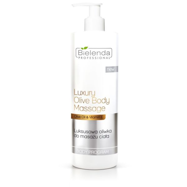 Bielenda professional luxury olive body massage luksusowa oliwka do masażu ciała 500ml