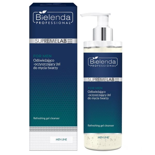 Bielenda professional supremelab for men odświeżająco-oczyszczający żel do mycia twarzy 200ml