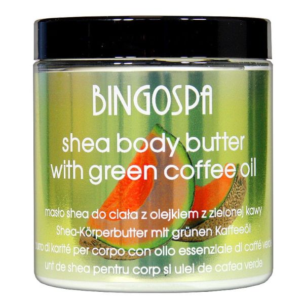 Bingospa masło shea do ciała z olejkiem z zielonej kawy 250g