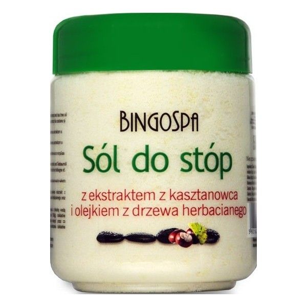 Bingospa sól do stóp z ekstraktem z kasztanowca i olejkiem z drzewa herbacianego 550g