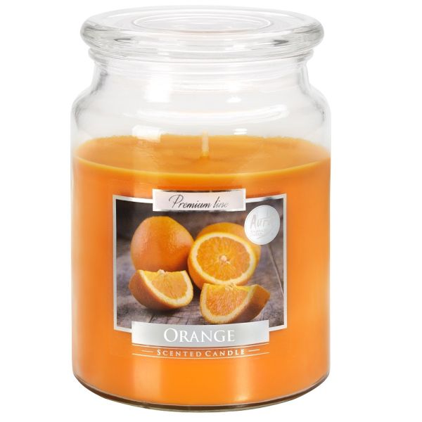 Bispol świeca zapachowa w szkle pomarańcza 500g