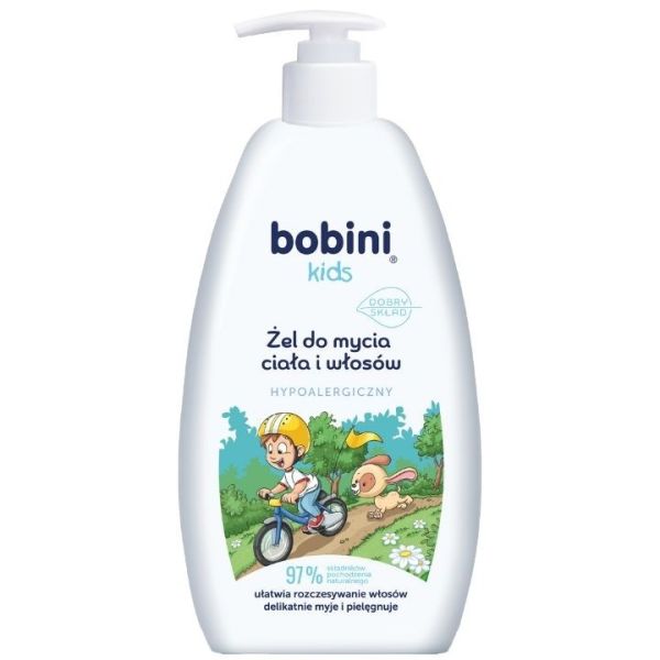 Bobini kids hipoalergiczny żel do mycia ciała i włosów 500ml