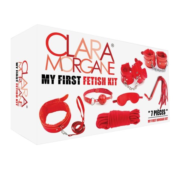 Clara morgane my first fetish kit zestaw bdsm do zabaw czerwony