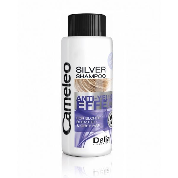 Cameleo anti-yellow effect silver shampoo mini szampon do włosów blond przeciw żółknięciu 50ml