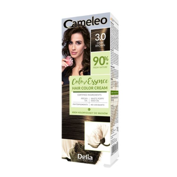 Cameleo color essence krem koloryzujący do włosów 3.0 dark brown 75g