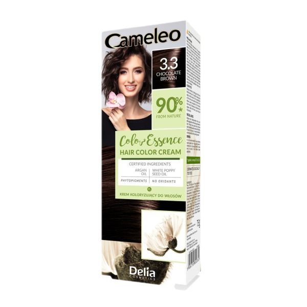 Cameleo color essence krem koloryzujący do włosów 3.3 chocolate brown 75g