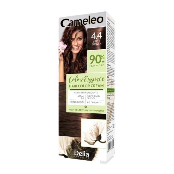 Cameleo color essence krem koloryzujący do włosów 4.4 spicy brown 75g