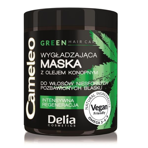 Cameleo green hair care wygładzająca maska z olejem konopnym do włosów niesfornych 250ml