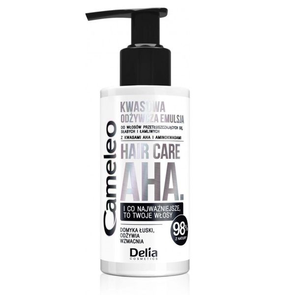 Cameleo hair care aha. odżywcza emulsja kwasowa do włosów słabych i łamliwych 150ml