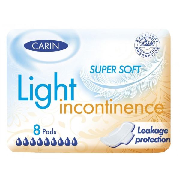 Carin light incontinence wkładki na nietrzymanie moczu super soft 8szt