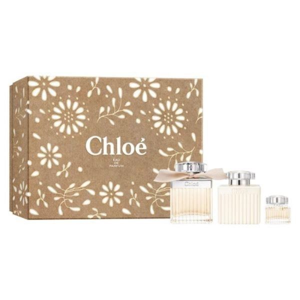 Chloe chloe zestaw woda perfumowana spray 75ml + balsam do ciała 100ml + miniatura wody perfumowanej 5ml