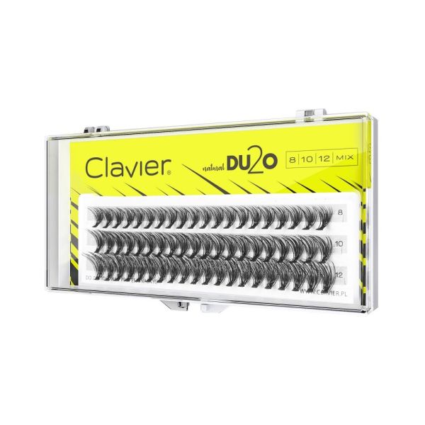 Clavier du2o double volume mix kępki rzęs 8mm-10mm-12mm