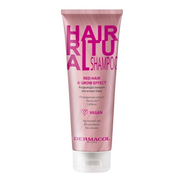 Dermacol hair ritual shampoo szampon do włosów red hair & grow effect 250ml